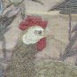 Fabric Embroidered Chinese Antique Asia Birds Animals X8