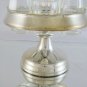 Antique Cruet Salt Oil Vinegar Pepper with Base in Sheffield and Crystal R70