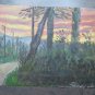 Small Painting Antique Painting Oil on board Landscape Style Impressionist p1