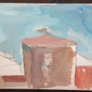 Painting Vintage Sketch Studio to Oil on board Opera of Painter Pancaldi p16