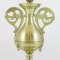 Table Lamp Vintage Brass Lampshade Golden Desk or Work CH5