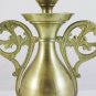 Table Lamp Vintage Brass Lampshade Golden Desk or Work CH5