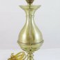 Table Lamp Vintage Brass Lampshade Golden Desk or Work CH5