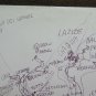 Old Sketch Clipboard of Painter Gaetano Pancaldi Drawing Pen Basket P28.7