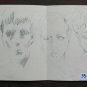Sketch Old Drawing Pencil Portraits Man's Artist G.Pancaldi P28.8