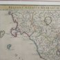 Engraving Antique Basket Geographical Map Map Italy Central 1745 John Senex X9
