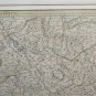 Engraving Antique Basket Geographical Map Map Italy Central 1745 John Senex X9