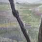 Antique Sketch on Card Original Landscape by Country Watercolour 1950 P28.4