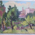 Antique Painting Oil on board Landscape Original with Warranty P9