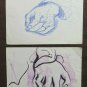 Two Old Drawings Sketching with Studio for Hands Opera Painter G.Pancaldi P28.8