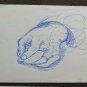 Two Old Drawings Sketching with Studio for Hands Opera Painter G.Pancaldi P28.8
