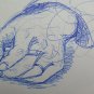Two Old Drawings Sketching with Studio for Hands Opera Painter G.Pancaldi P28.8
