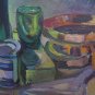 Items on Table Painting Antique Painting to Oil on board 1960's 60 p11