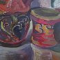Items on Table Painting Antique Painting to Oil on board 1960's 60 p11