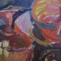 Items on Table Painting Antique Painting to Oil on board 1960's 60 p11