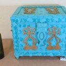 Box of Wood Collectibles Vintage Box Jewelry Trunk Bauletto Gf