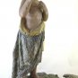 Statue Saint Giovanni Baptist Antique Wood Beginning '900 with Animal GR14