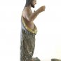 Statue Saint Giovanni Baptist Antique Wood Beginning '900 with Animal GR14