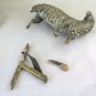 Statue Saint Giovanni Baptist Antique Wood Beginning '900 with Animal GR14