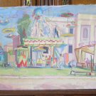 Painting Oil Signed View of Country in Day Emilia Romagna Pancaldi P22