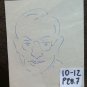 15 Sketching on Basket Opera Painter G.Pancaldi Drawing Portrait Man Lady P28.7