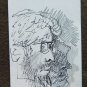 15 Sketching on Basket Opera Painter G.Pancaldi Drawing Portrait Man Lady P28.7