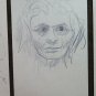15 Sketching on Basket Opera Painter G.Pancaldi Drawing Portrait Man Lady P28.7