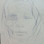 15 Sketching on Basket Opera Painter G.Pancaldi Drawing Portrait Man Lady P28.7