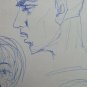 Old Drawing Sketch Sketching Studio Portrait Face Human Original P28.8