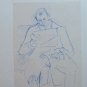 4 Drawings Sketching on Basket Studio for Fugura Full Pen Vintage P28.7