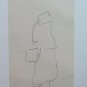 4 Drawings Sketching on Basket Studio for Fugura Full Pen Vintage P28.7