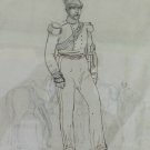 Drawing Antique Military Nizza Cavalry - Savoy - Genova - Piedmont Royal c2