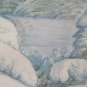 Painting Modern Contemporary Landscape Winter Snowy Painting Signed P33.1