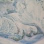 Painting Modern Contemporary Landscape Winter Snowy Painting Signed P33.1