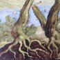 Antique Tile in Ceramic Castles D'Abruzzo Period Seven Hundred XVIII