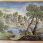 Antique Tile in Ceramic Castles D'Abruzzo Period Seven Hundred XVIII