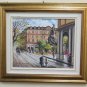 Three Painted Oil on Linen with Views of City' of Turin Signed Lamonaca PS2