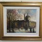Three Painted Oil on Linen with Views of City' of Turin Signed Lamonaca PS2