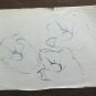 Old Drawing on Basket Sketch Studio for a Hand Art Vintage P28.8