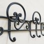 Coat Hangers Hanger Wrought Iron Wall Wall Vintage Design 4 Hooks Ch