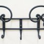 Coat Hangers Hanger Wrought Iron Wall Wall Vintage Design 4 Hooks Ch