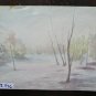 Painting Vintage Watercolour Landscape Signed Emilia Romagna 13x9 1/8in P14