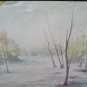 Painting Vintage Watercolour Landscape Signed Emilia Romagna 13x9 1/8in P14