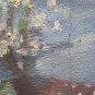 Small Painting Vintage Landscape Painting Widescreen Style Impressionist p16