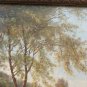 Painting Antique Oil on Linen Signed C.Balken Landscape Danish X1