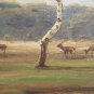 Painting Antique Oil on Linen Signed C.Balken Landscape Danish X1
