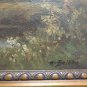 Painting Antique Oil on Linen Signed C.Balken Landscape Danish X1