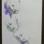 Old Drawing Pencil on Basket Portrait Children Kids Vintage Years 60 70 P28.8