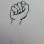 Drawing on Basket Studio for Body Human Hands Vintage Sketch Painter P28.8