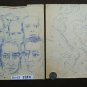 Two Old Drawings Sketch with Shapes Man's Deniers Opera Painter P28.8